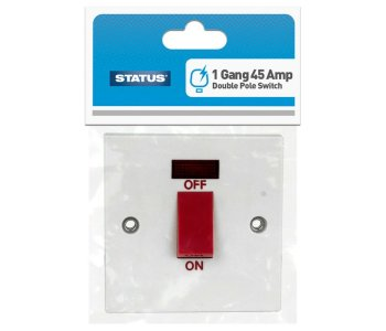 45Amp Double Pole Switch With Neon Indicator 45Amp Double Pole Switch With Neon Indicator